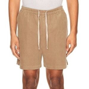 Frame Spring Cord Lightweight Corduroy Shorts in Dark Beige Size Large New